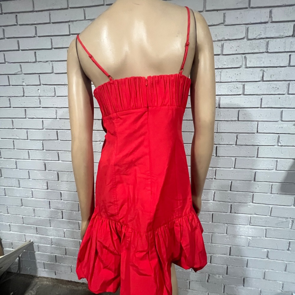 Farm Rio Red Balloon 3D Floral Mini Dress | Size M - Picture 6 of 12
